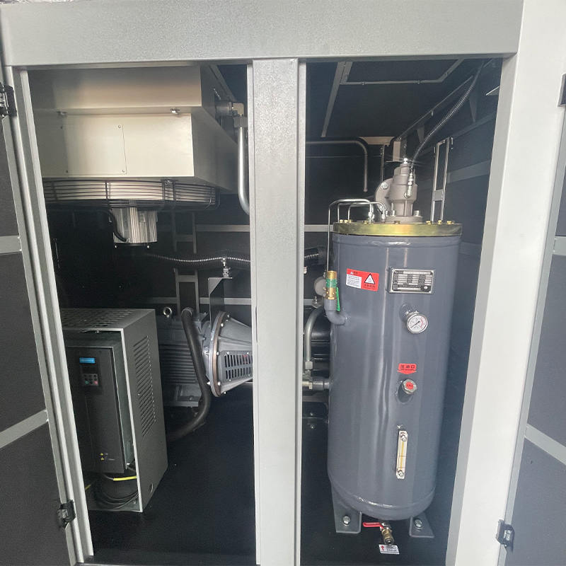 Compresor de dos etapas de doble tornillo Micro-oil de 100 HP